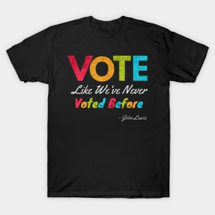 voted before John Lewis T-Shirt